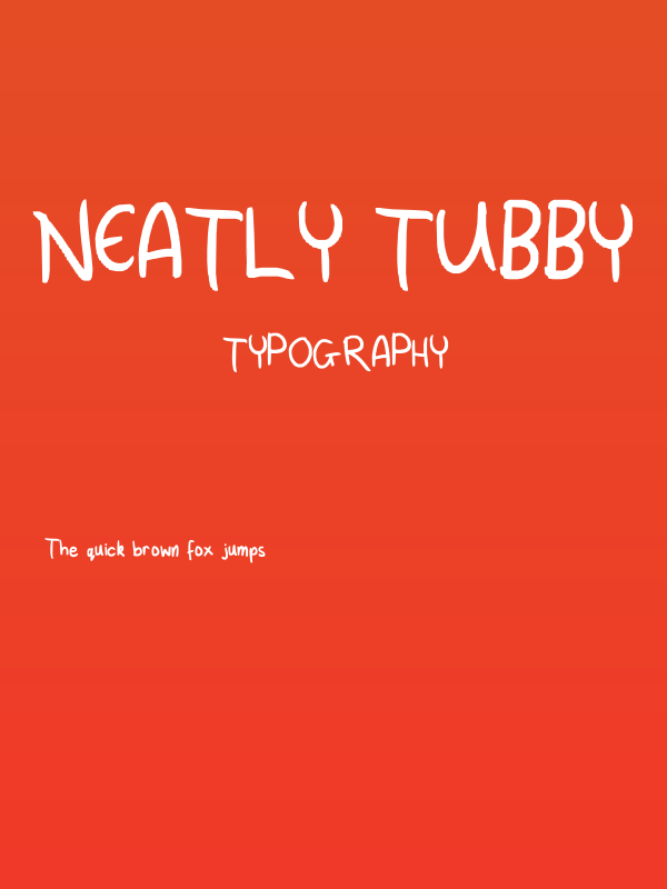 Neatly Tubby Poster