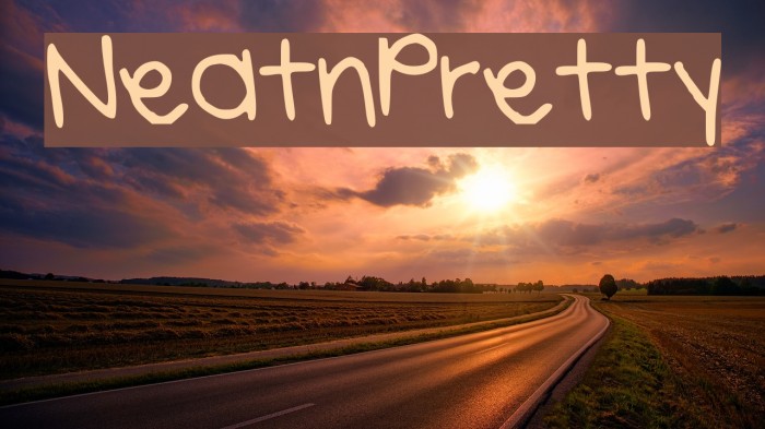 Neatnpretty Font examples