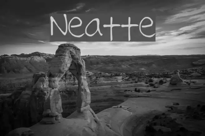 Neatte خط examples