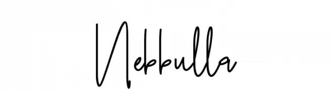 Nebbulla  नि: शुल्क फ़ॉन्ट्स डाउनलोड