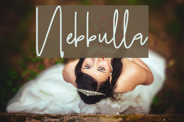 Nebbulla Font examples