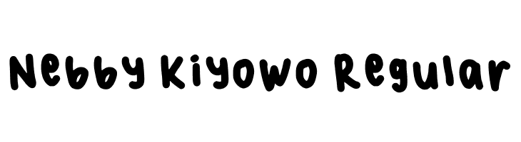 Nebby Kiyowo Regular  Скачать бесплатные шрифты
