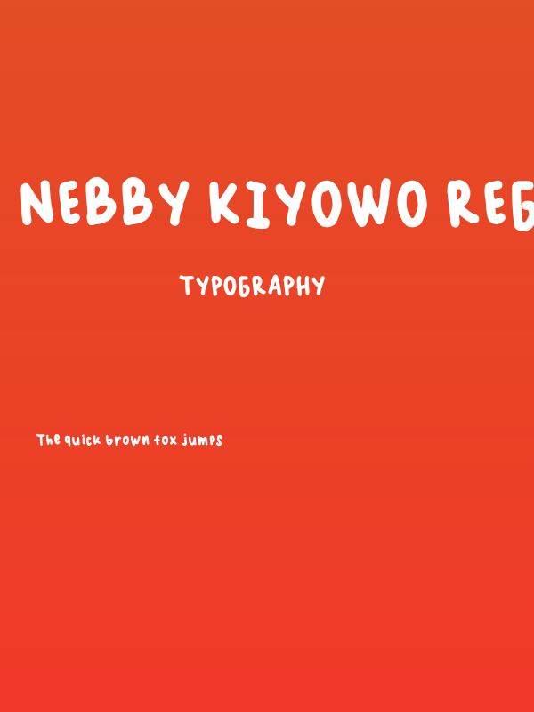 Nebby Kiyowo Regular Poster