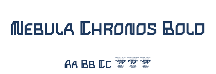 Nebula Chronos Bold Font Preview