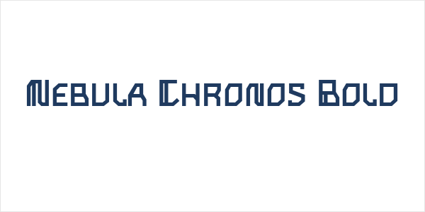 Nebula Chronos Bold Logo