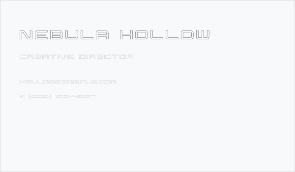 Nebula Hollow Business Card