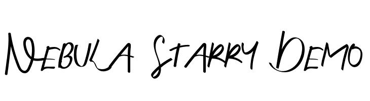 Nebula Starry Demo  Free Fonts Download