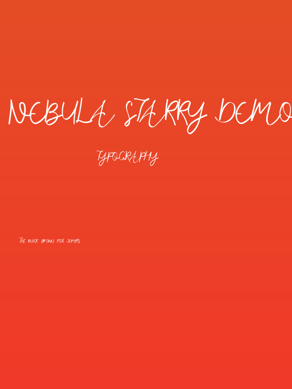 Nebula Starry Demo Poster