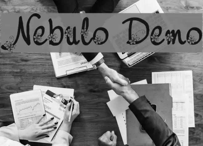 Nebulo Demo Font examples