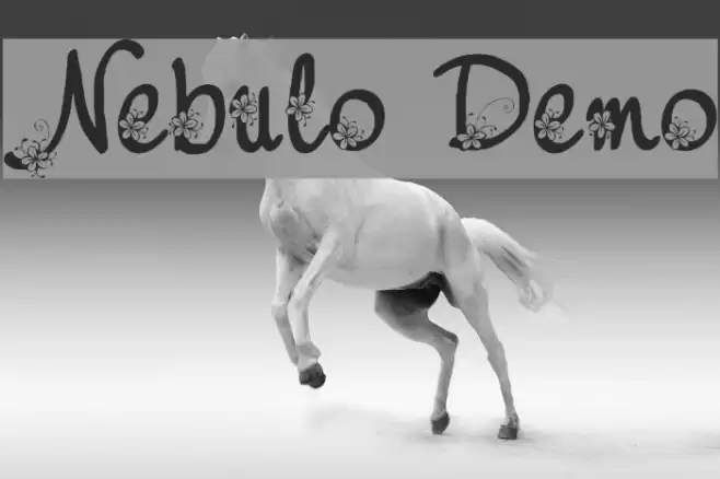 Nebulo Demo Font examples