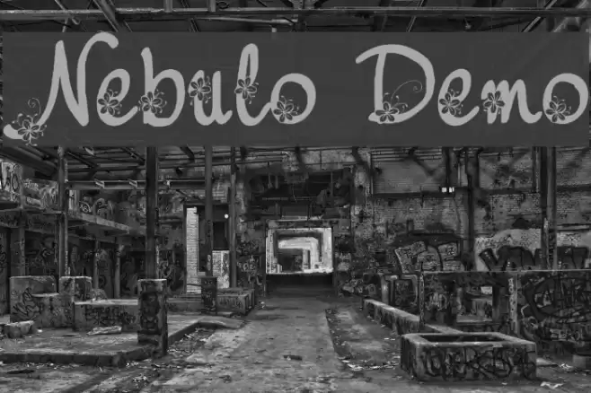 Nebulo Demo Font examples