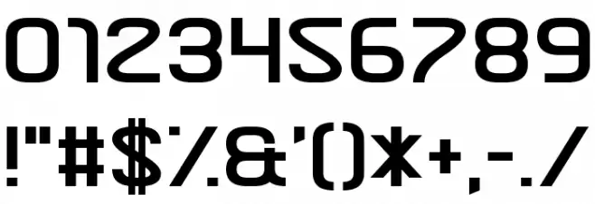 Nebulous Content Font OTHER CHARS