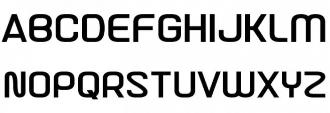 Nebulous Content 字体 大写
