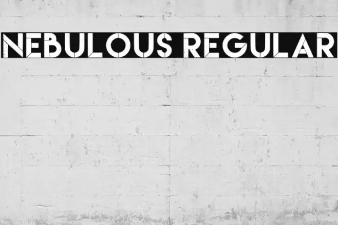 Nebulous Regular Font examples
