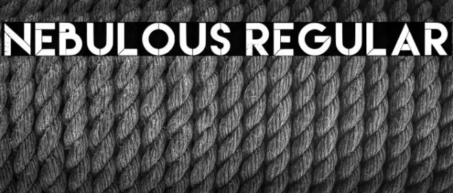 Nebulous Regular Font examples