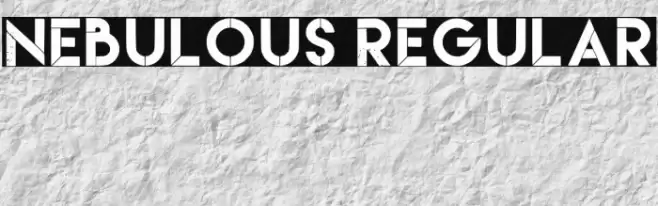 Nebulous Regular Font examples