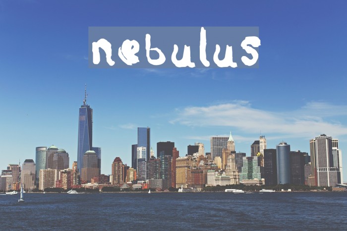 Nebulus Font examples