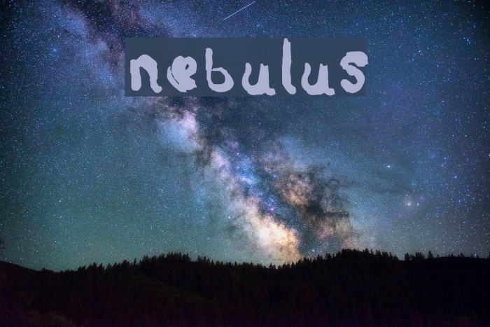 Nebulus Font examples