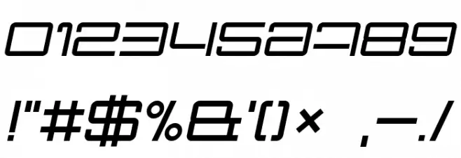 Nec plus ultra Italic Font OTHER CHARS