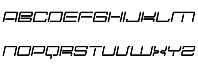 Nec plus ultra Italic خط أحرف كبيرة
