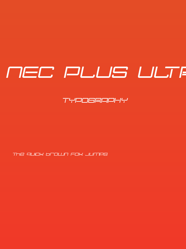 Nec plus ultra Italic Poster