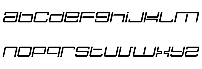 Nec plus ultra Italic Font LOWERCASE