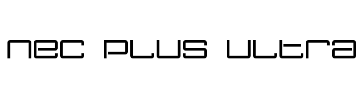 Nec plus ultra  Frei Schriftart Herunterladen