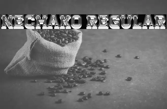 Nechako Regular Font examples