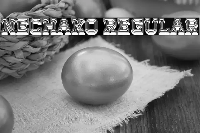 Nechako Regular Font examples