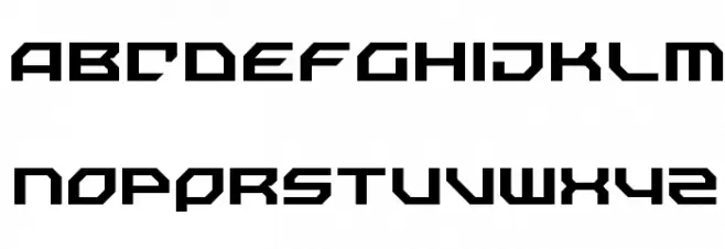 Nechao Sharp Regular Шрифта ВЕРХНИЙ
