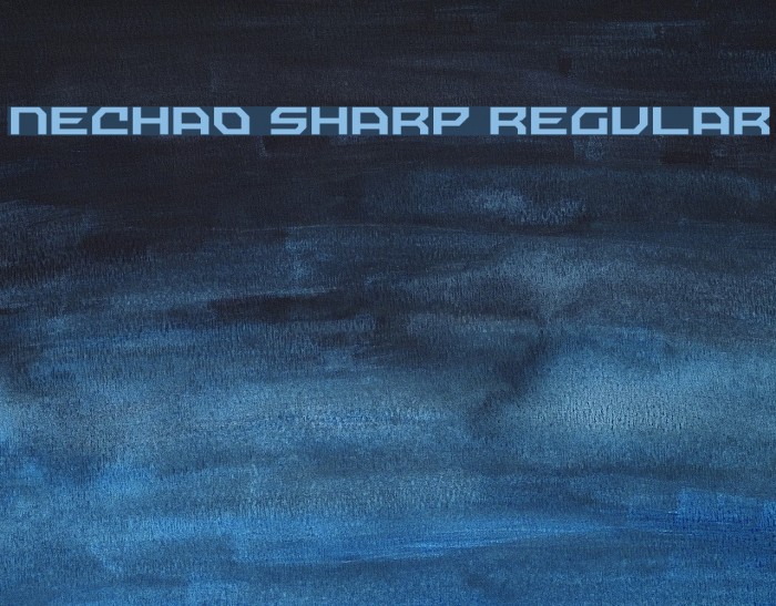 Nechao Sharp Regular Font examples