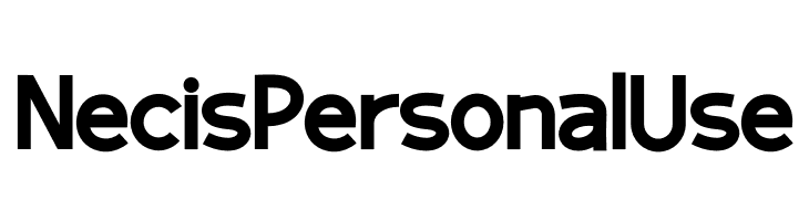 Necis Personal Use  フリーフォントのダウンロード