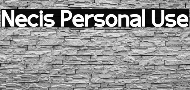 Necis Personal Use Example 1