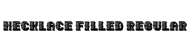 Necklace Filled Regular  免费字体下载