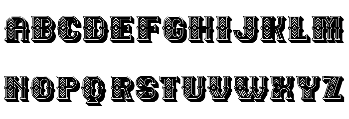 Necklace Filled Regular Font OTHER CHARS