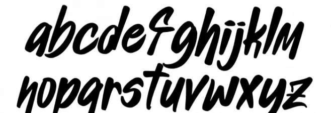 Neckless Starways Font LOWERCASE