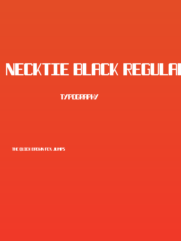 Necktie Black Regular Poster