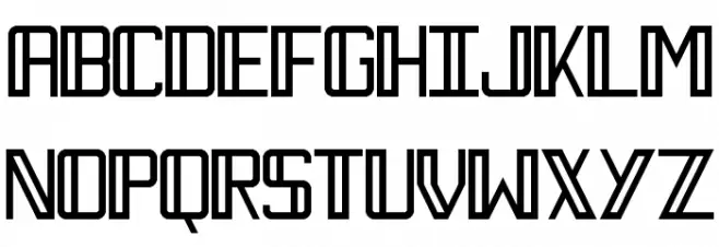 Necktie Regular Schriftart Groß