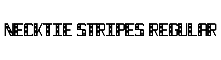 Necktie Stripes Regular  नि: शुल्क फ़ॉन्ट्स डाउनलोड