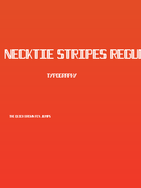 Necktie Stripes Regular Poster