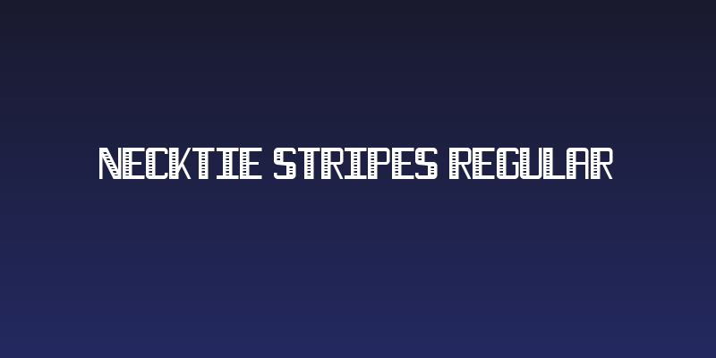 Necktie Stripes Regular Social Header
