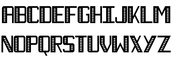 Necktie Stripes Regular Font LOWERCASE