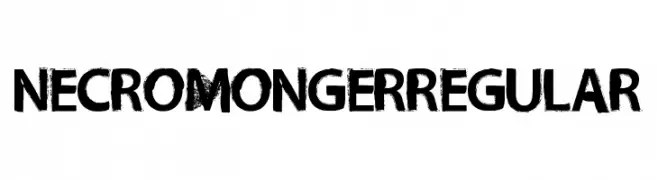 Necro Monger Regular  baixar fontes gratis