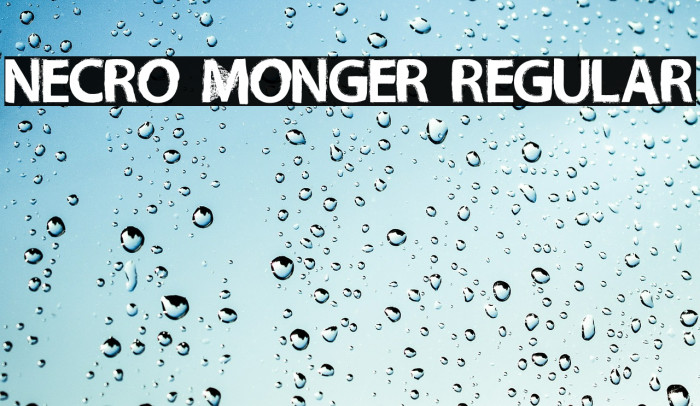 Necro Monger Regular Font examples