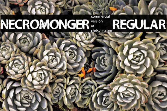 NecroMonger-Regular Font examples