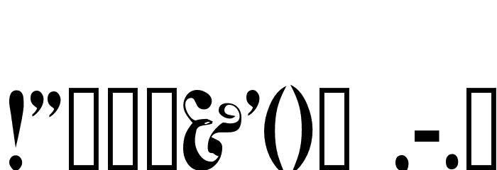 Necromantic Font OTHER CHARS
