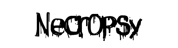 Necropsy  フリーフォントのダウンロード