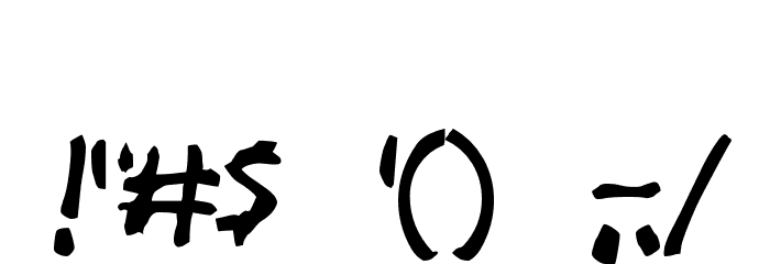 Necrosis Font OTHER CHARS