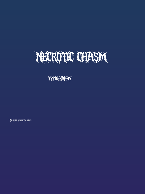 Necrotic Chasm Poster