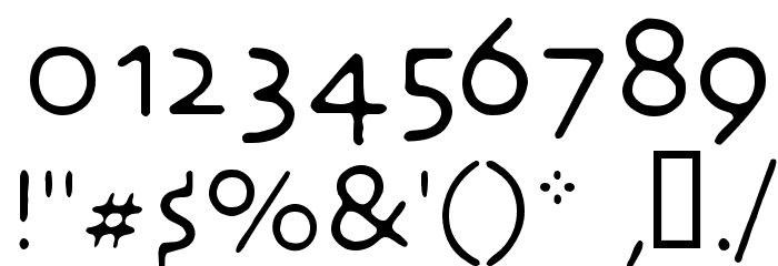 NecroticTissue Font OTHER CHARS
